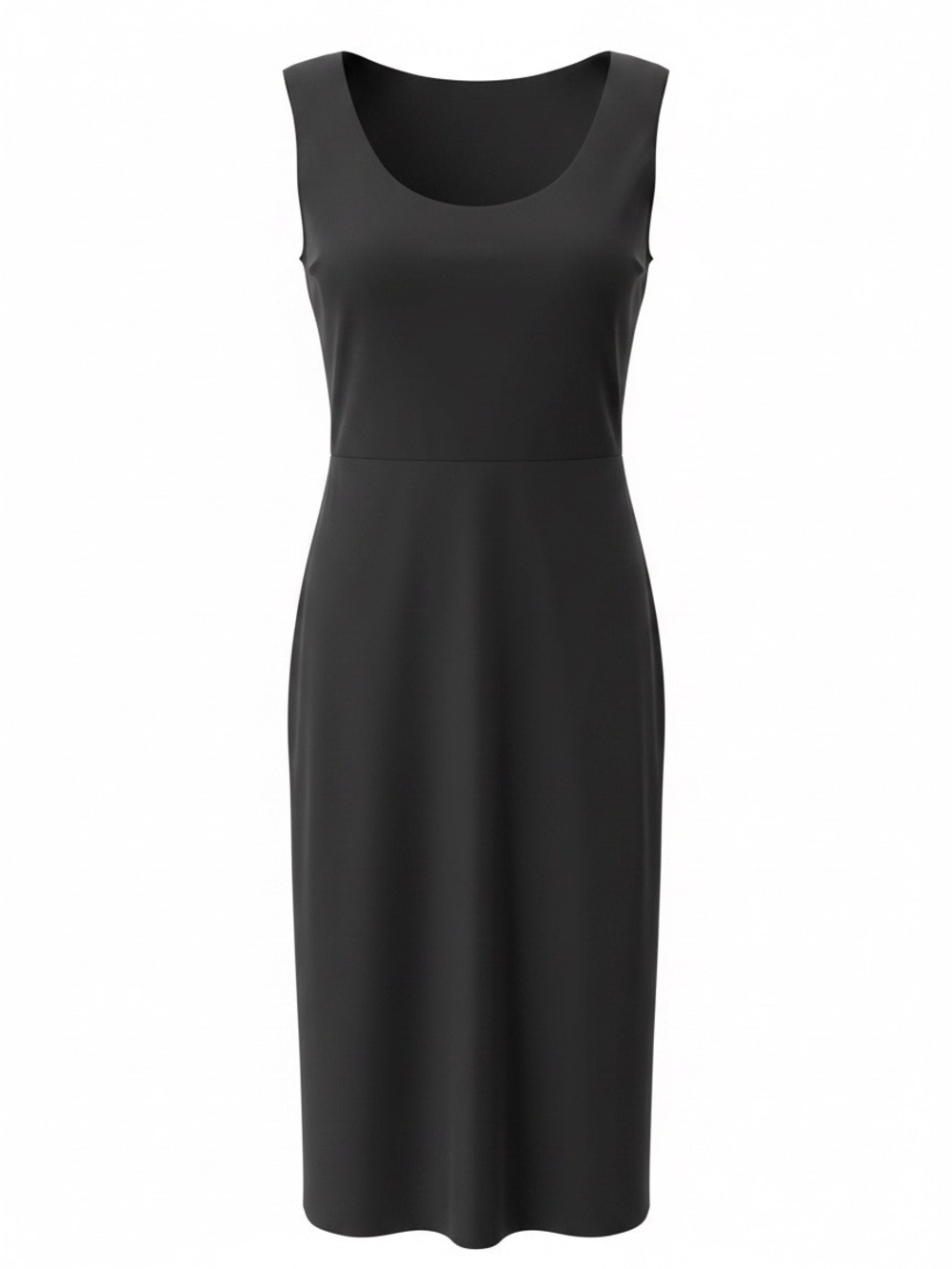 Banana Republic Black Scoop-Neck Sheath Dress